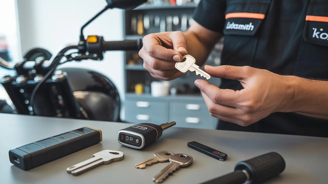 Can a locksmith make a motorcycle key using professional key programming tools